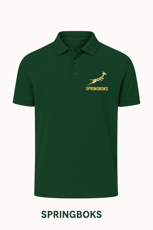 Springbok Supporters Short Sleeve Golf T-Shirt