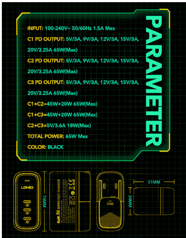Super Fast charger 3 usb port
