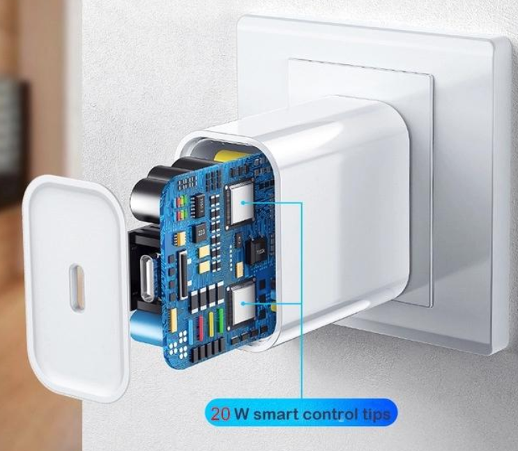 20W Fast Charging USB-C Wall Adapter