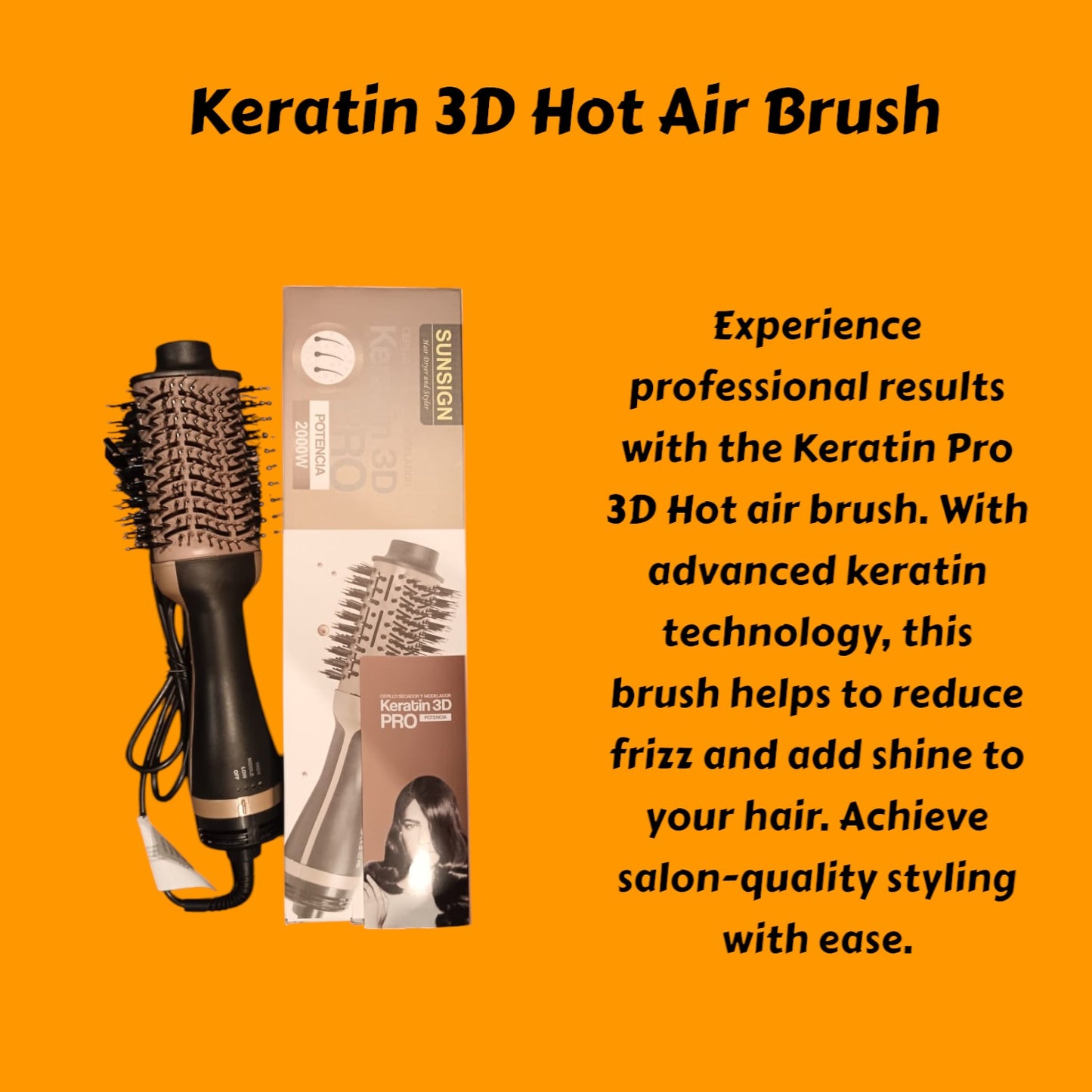 Keratin 3D Hot Air Brushes - Bulk